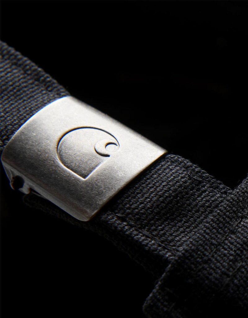 Carhartt WIP Canvas Script Cap black white DETAIL